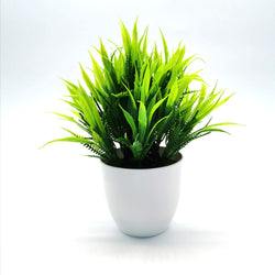 Indoor artificial greenery for desks and shelves
